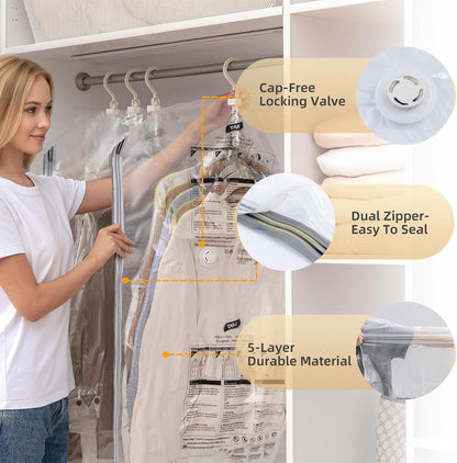 Hanging Vacuum Storage Sealer Bags