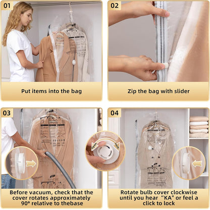 Hanging Vacuum Storage Sealer Bags